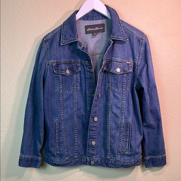 Eddie Bauer Jean jacket size medium - Picture 1 of 6